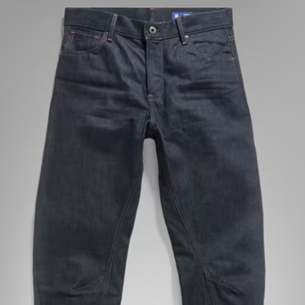 NWT G-Star RAW Arc 3D Boyfriend Jeans Indigo Blue Twisted Seam Size 32